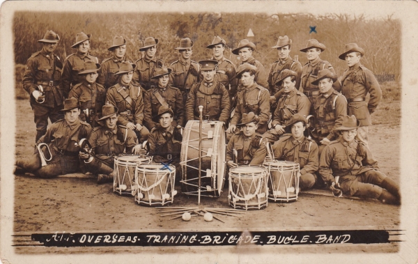 WHITE Henry Kirke 1444 - Overseas Training Brigade Bugle Band, England