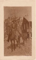 Ernest Sykes in front of his farm Beerburrum