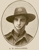 GOLLAGHER George Leslie - Diggers Database - Search for a WW1 Digger